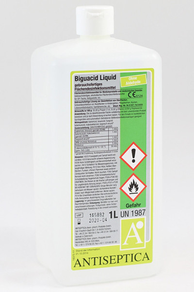 Biguacid Liquid 1 Ltr. Flächenschnelldesinfektion