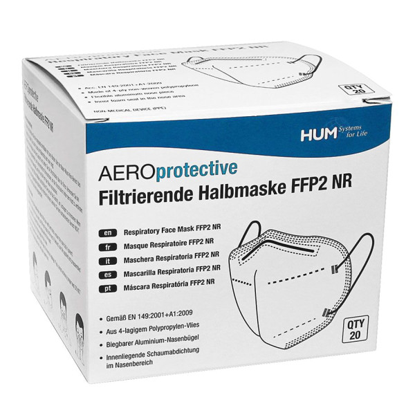 AEROprotective FFP2 NR, ohne Ventil (20 Stck.)