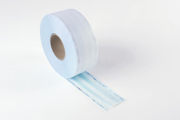 Stericlin® Klarsicht-Seitenfaltenschlauch Papier-Folie, Rolle 100m